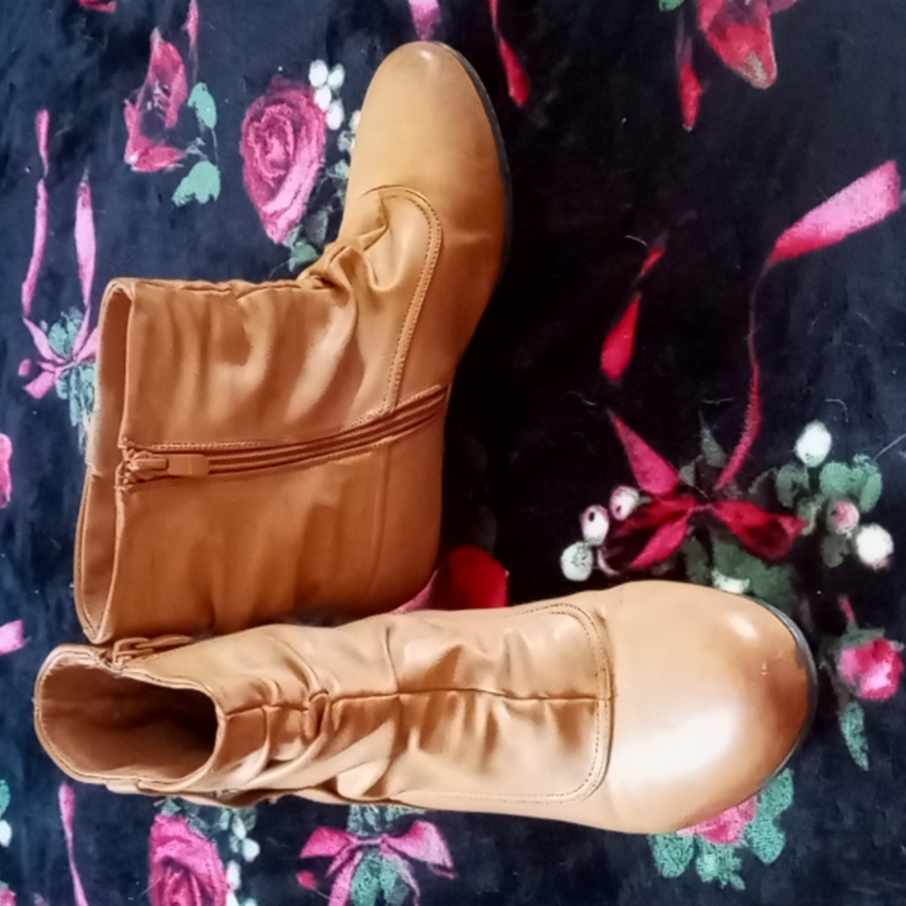 Light brown ankle boots